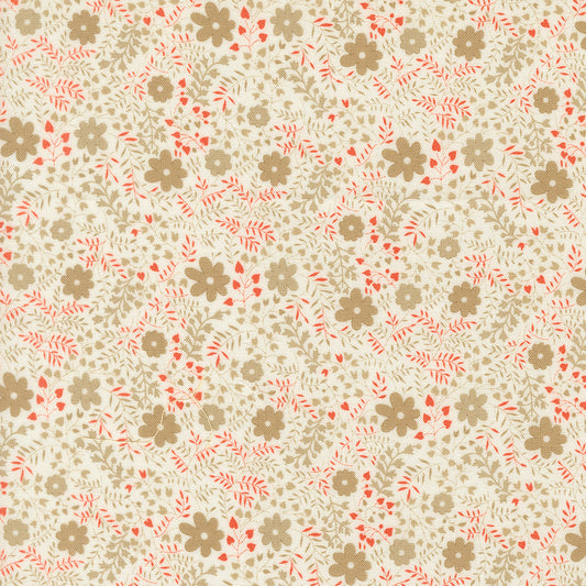 Larkspur and Linen Daisy fabric