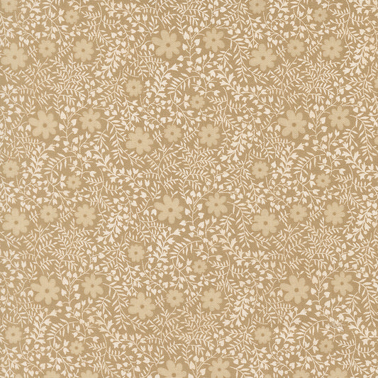 Larkspur and Linen Stone fabric