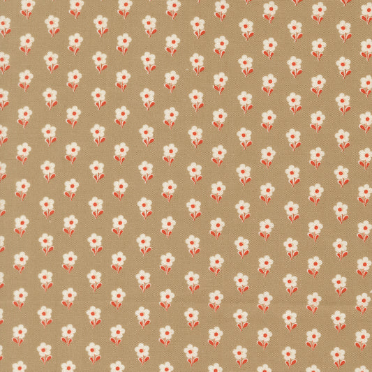 Larkspur and Linen Stone fabric