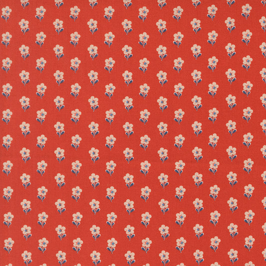 Larkspur and Linen Pomegranate fabric