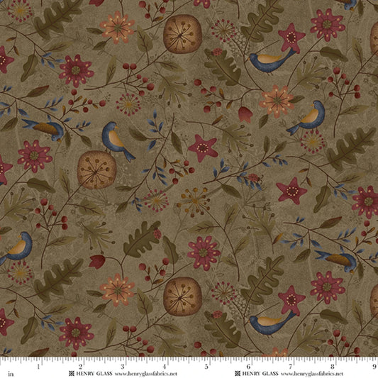 Return of the Blue Bird of Happiness Blue Bird Allover - Brown