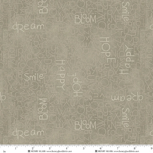 Return of the Blue Bird of Happiness Alphabet - Khaki