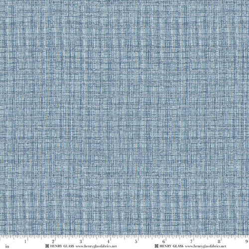 Return of the Blue Bird of Happiness Window Pane Plaid - Med. Blue
