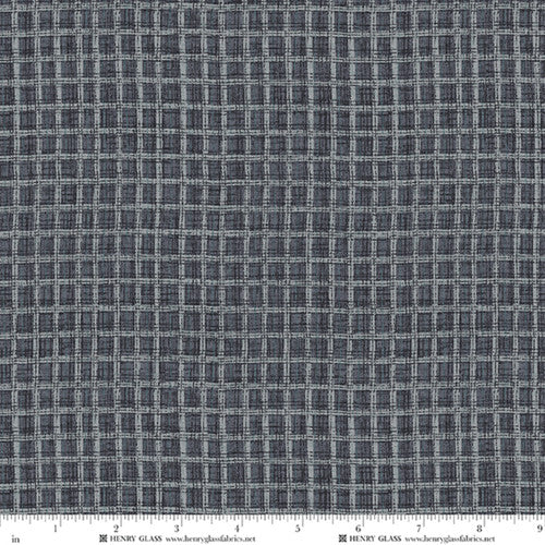 Return of the Blue Bird of Happiness Window Pane Plaid - Dk. Navy