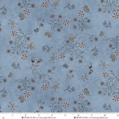 Return of the Blue Bird of Happiness Stitches - Med. Blue