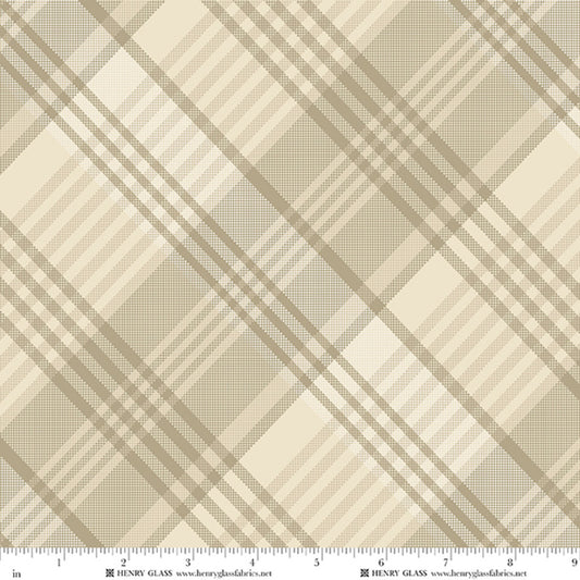 Return of the Blue Bird of Happiness Large Bias Plaid - Cream