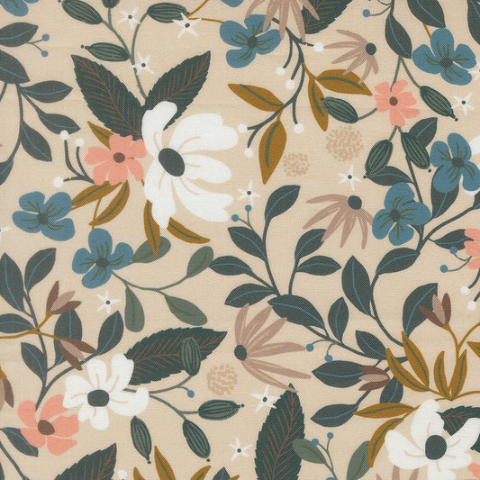 Midnight Fleur Smoke fabric