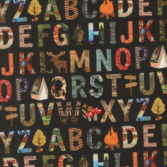 Paper Trails Navy fabric