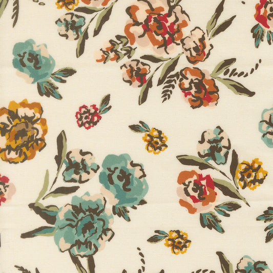 Flora Thread Eggshell fabric