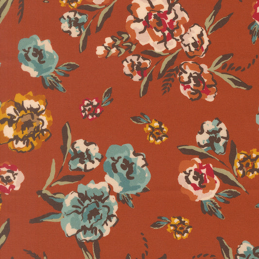 Flora Thread Spice fabric