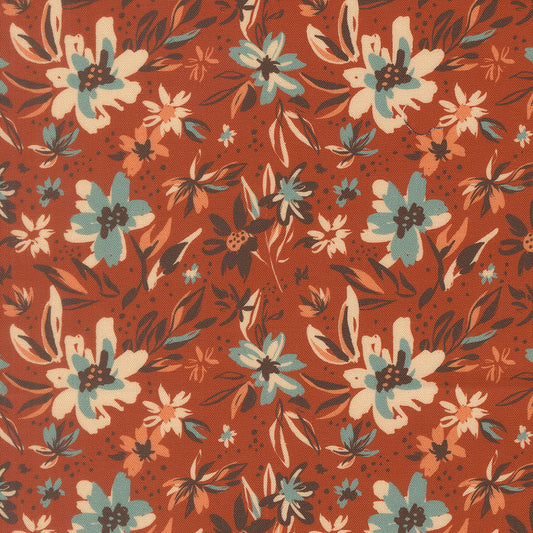 Flora Thread Spice fabric