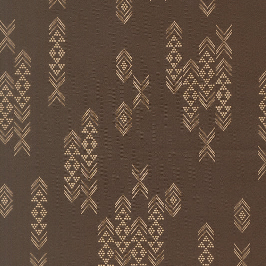 Flora Thread Coffee fabric