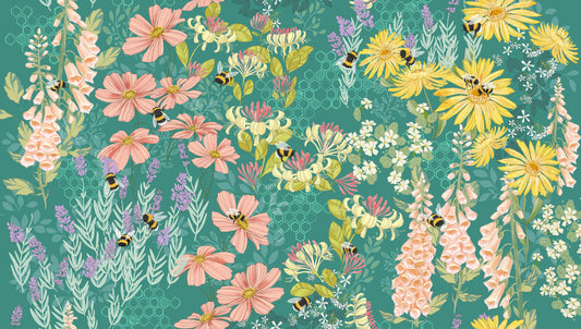 Pollinators Pond fabric