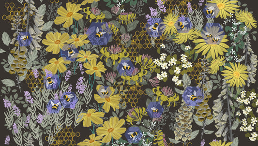 Pollinators Onyx fabric