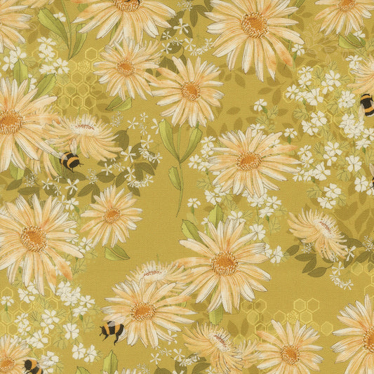 Pollinators Golden fabric
