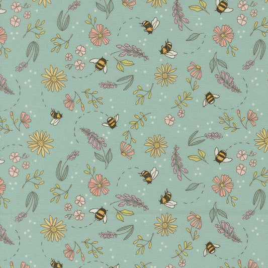 Pollinators Stream fabric