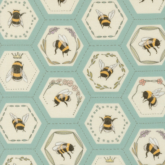 Pollinators Stream fabric
