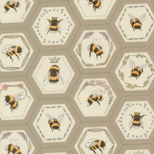 Pollinators Pebble fabric