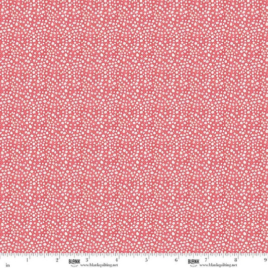Botanic Symphony Dots Texture Salmon fabric
