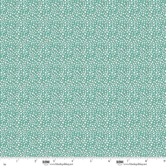 Botanic Symphony Dots Texture Emerald fabric