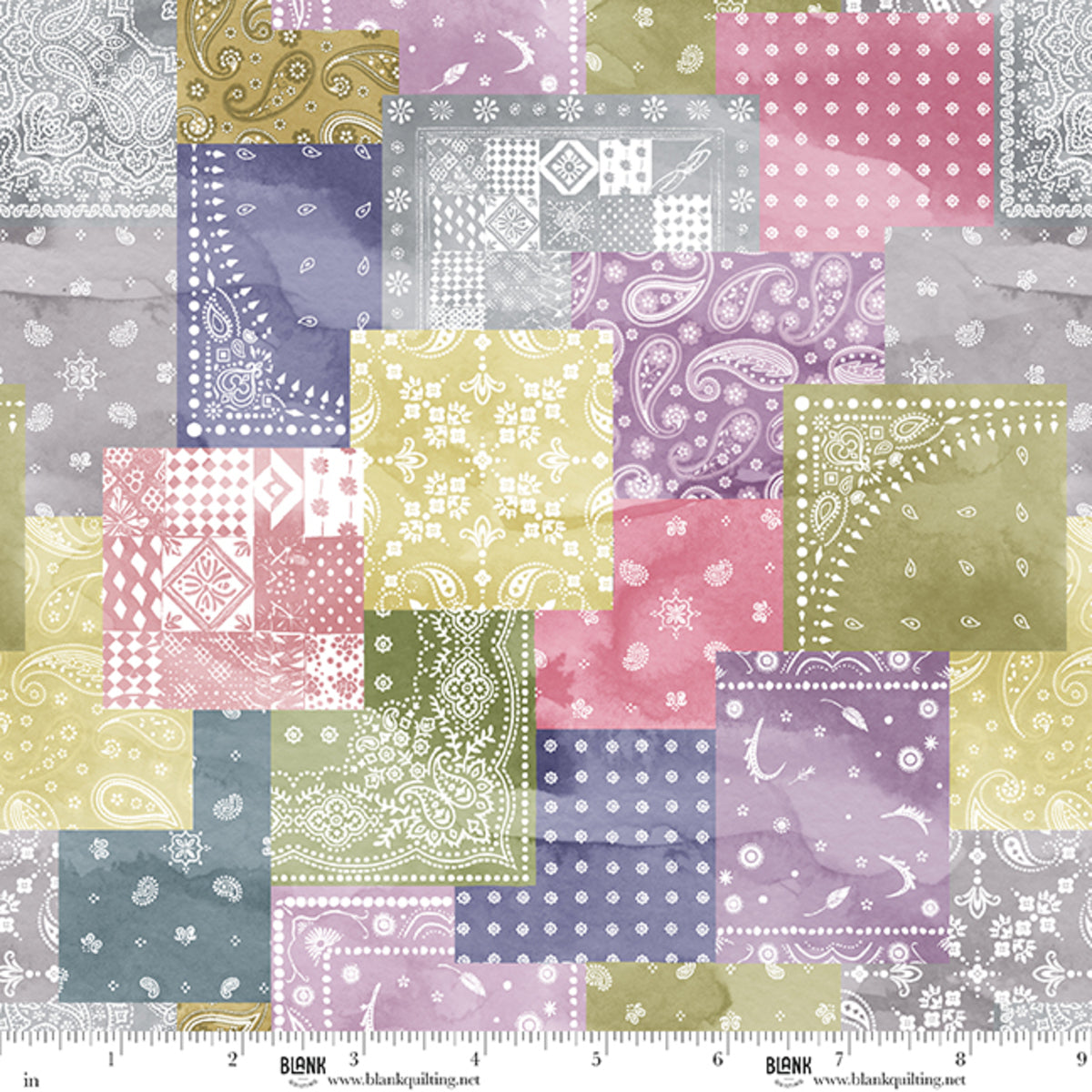 Déjà Moo Scrappy Bandana Tertiary fabric