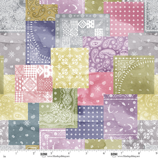 Déjà Moo Scrappy Bandana Tertiary fabric