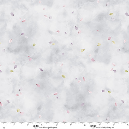 Déjà Moo Petal Toss Mist fabric