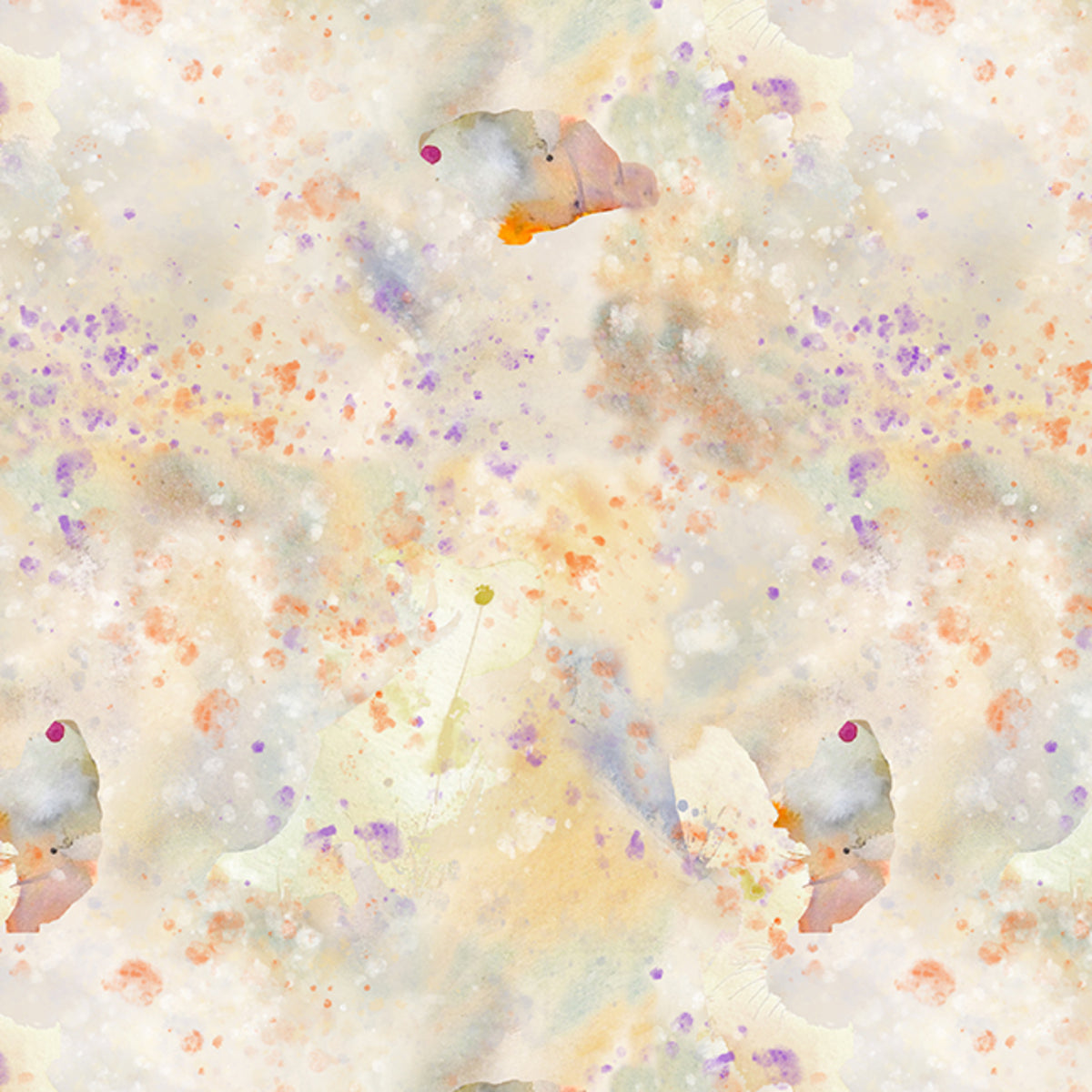 Brushed in Nature Splatter Texture Cream fabric