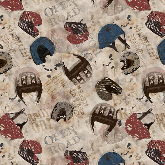 Rider's Club Helmet Toss Parchment fabric