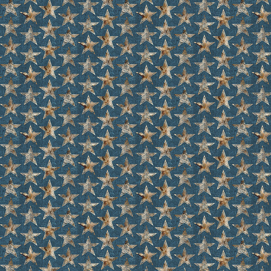 Rider's Club Star Allover Teal fabric