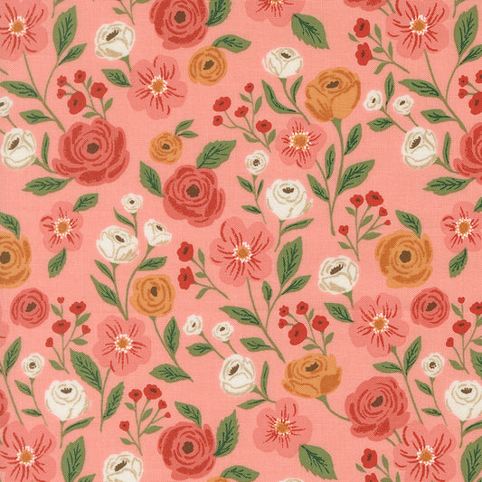 Garden Glam Carnation fabric