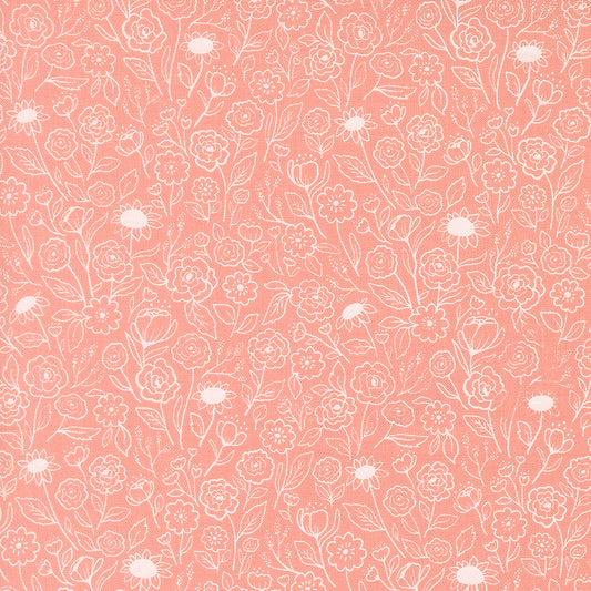 Garden Glam Carnation fabric