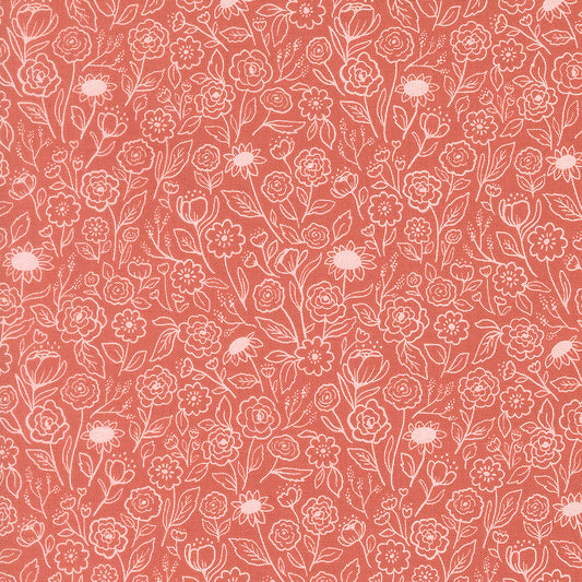 Garden Glam Rose Water fabric