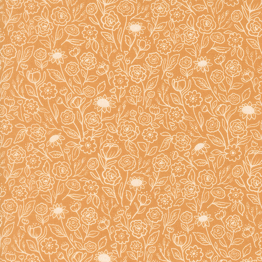 Garden Glam Goldenrod fabric