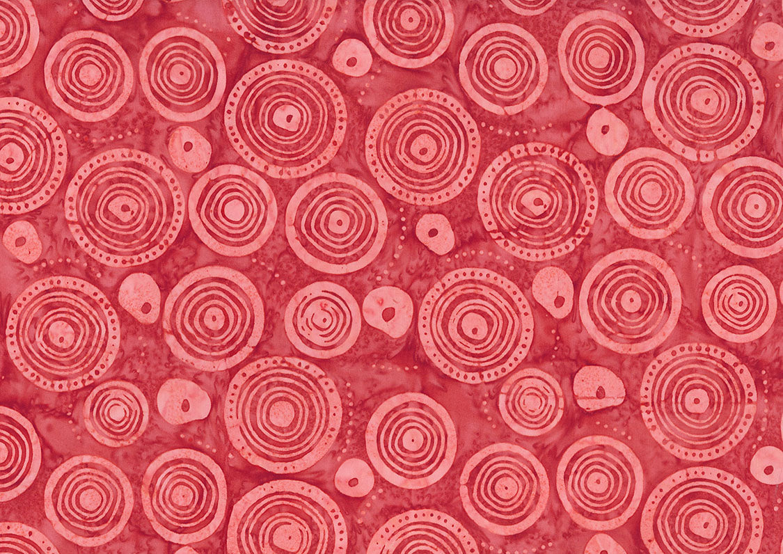 Woodblock - Wood Rings - Lipstick Red