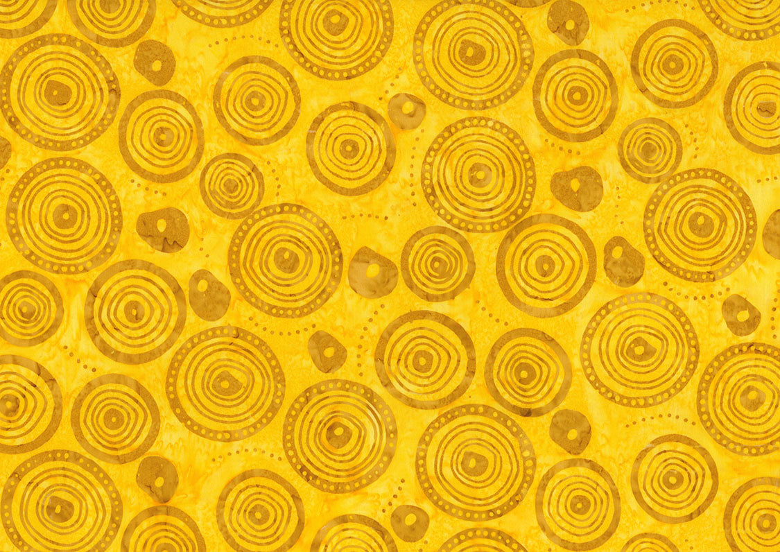 Woodblock - Wood Rings - Sunshine Yellow