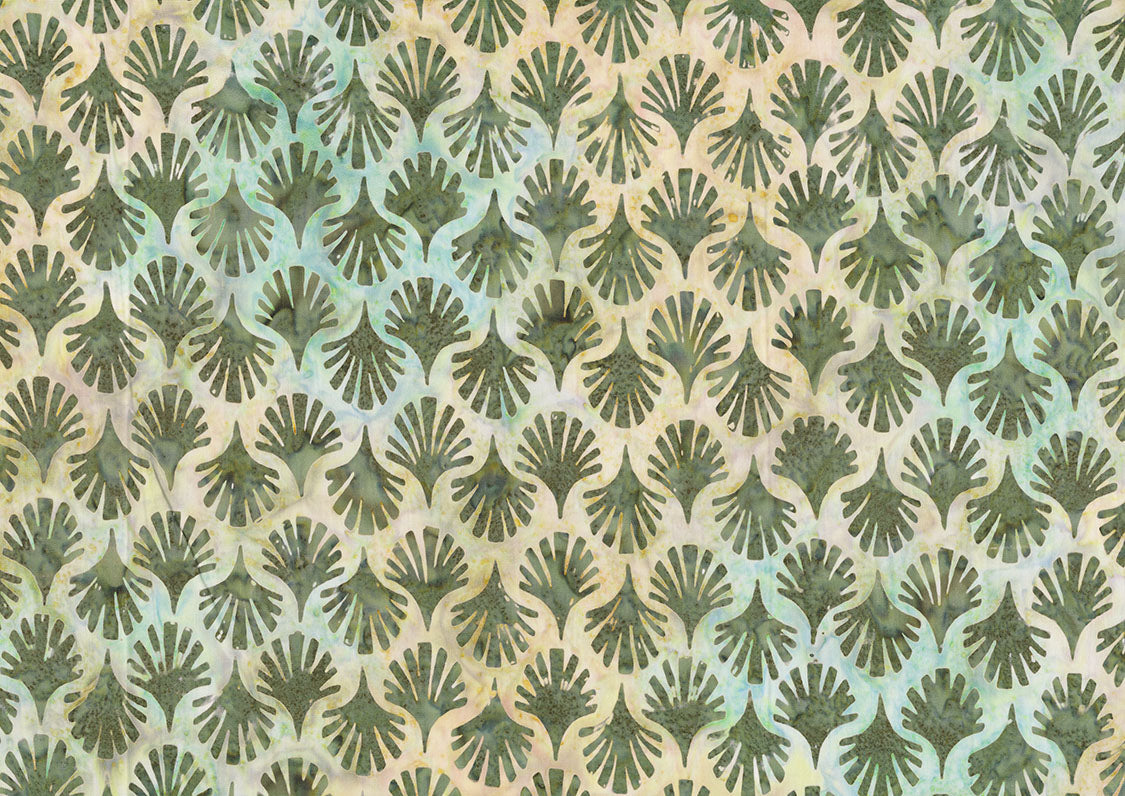 Woodblock - Fan - Creme