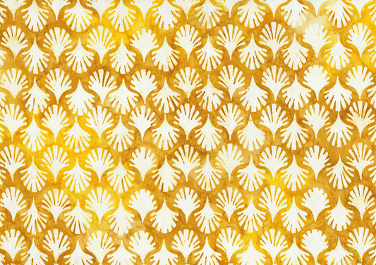 Woodblock - Fan - Sunglow