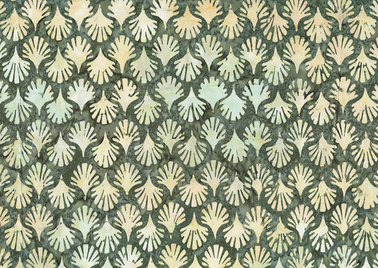 Woodblock - Fan - Olive