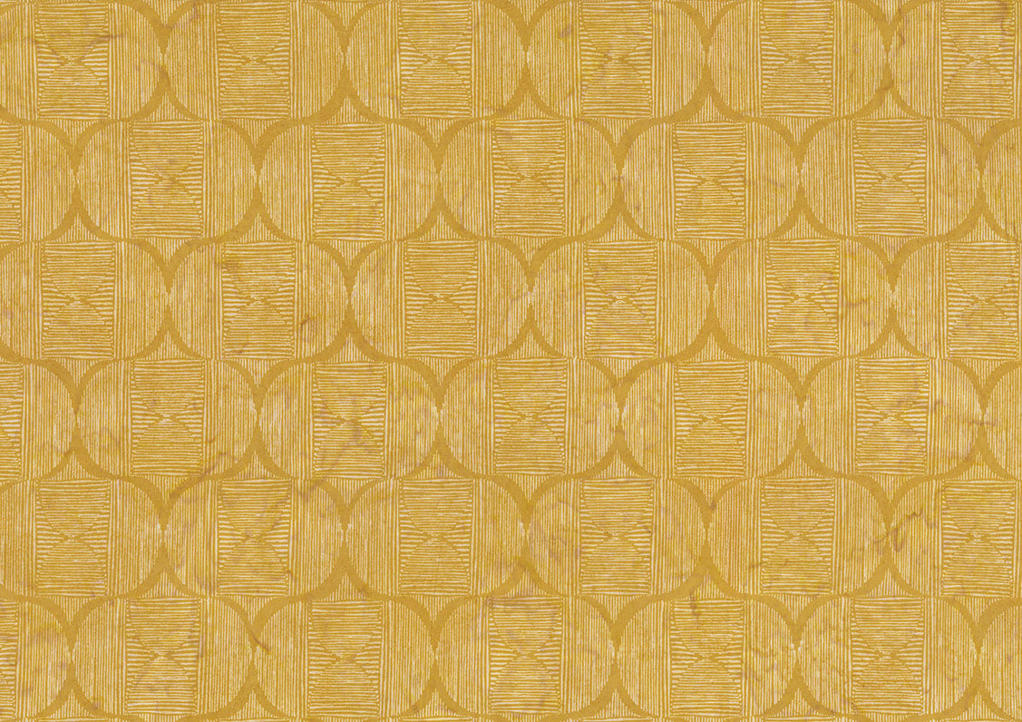 Woodblock - Clams - Sunshine Yellow