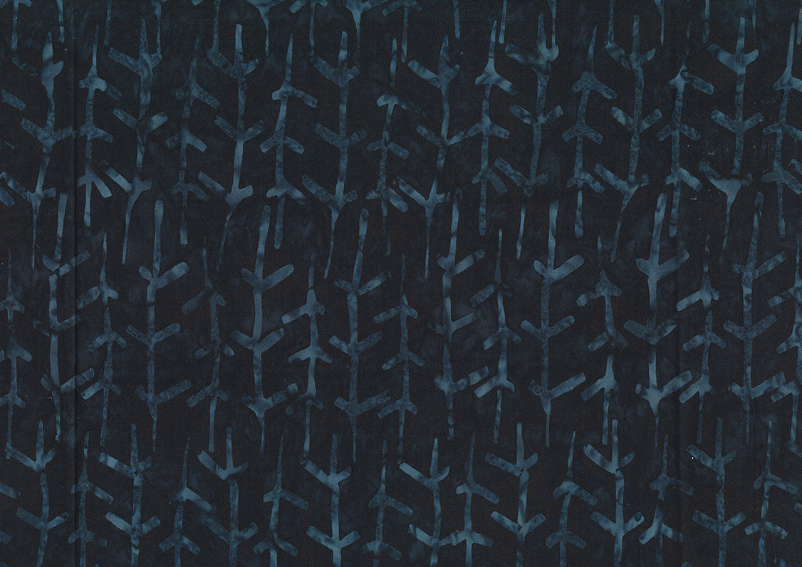Woodblock - Twig Row - Black