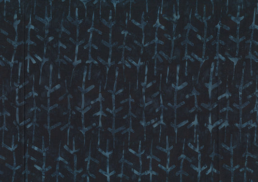 Woodblock - Twig Row - Black