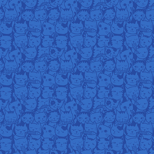 Fishy Business Fishy Business Outlined Cats with Fish - Nightshade by Mable Tari