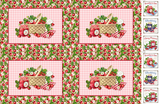 Well Preserved Placemats Panel - White Multi