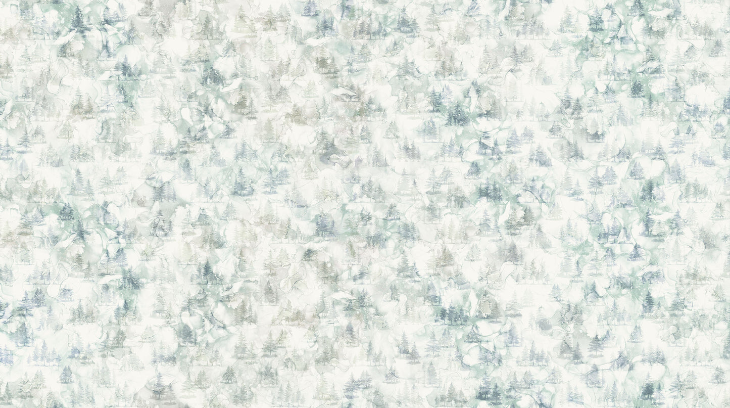 Altitude - Mini Trees - Off White/blue
