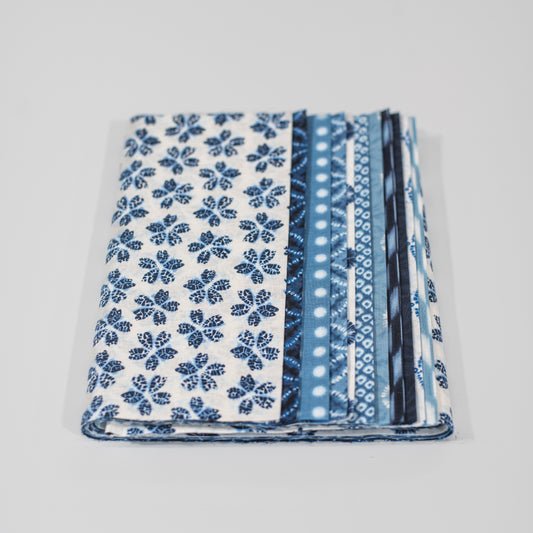 Shibori Blues Precut Strips