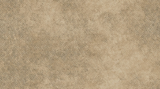 Pussy Willows Grid - Tan