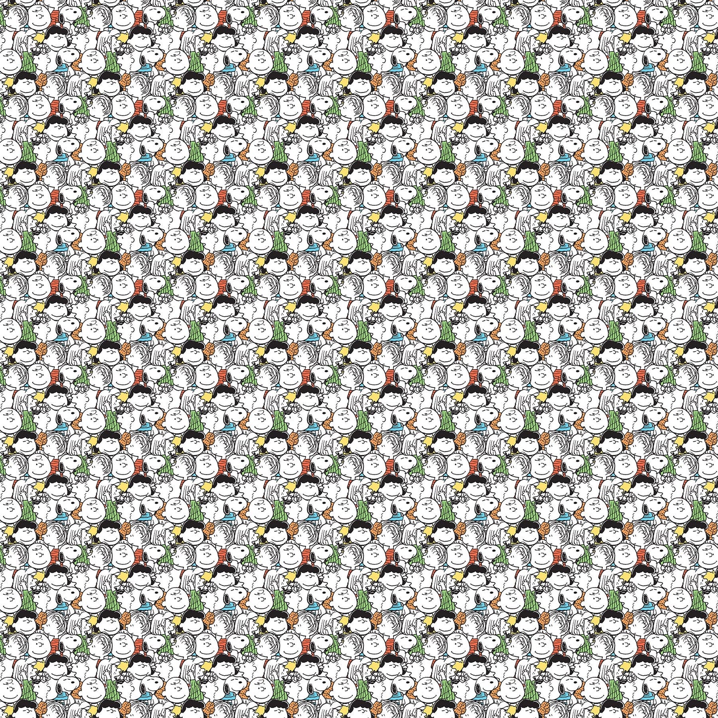 Peanuts - Yardage - Gang Packed - White Multi