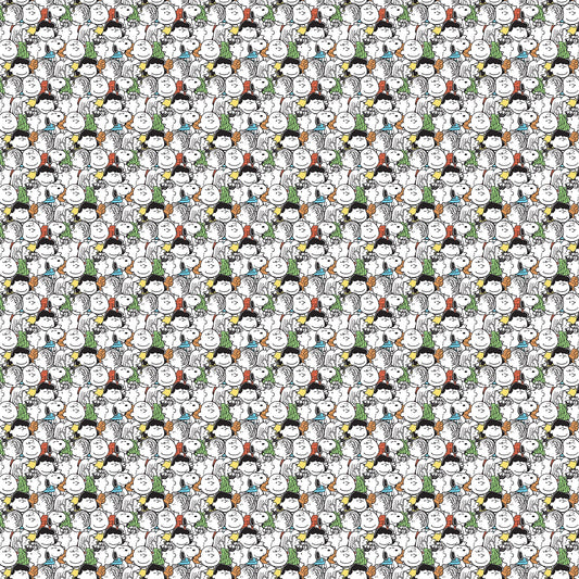 Peanuts - Yardage - Gang Packed - White Multi