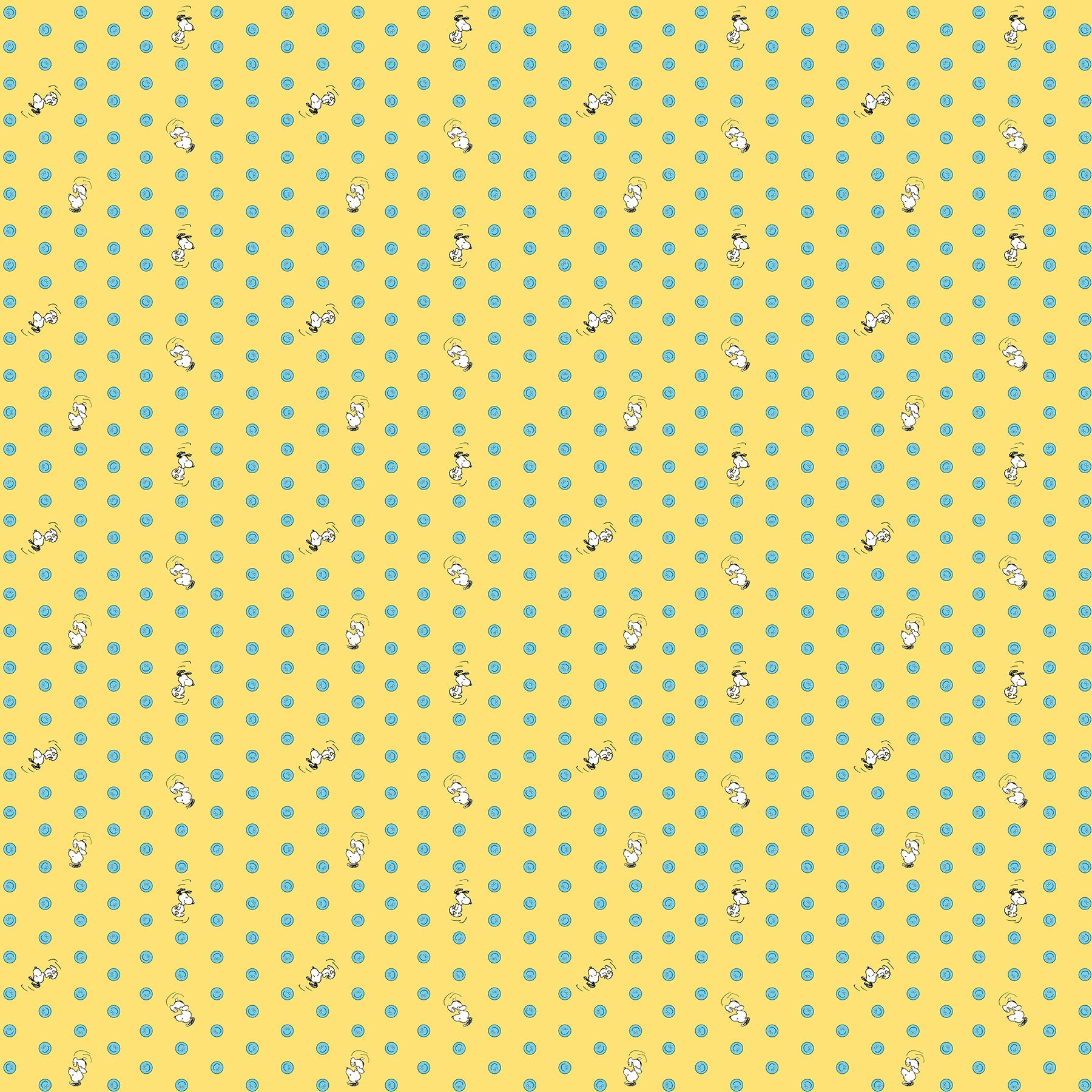 Peanuts - Yardage - Snoopy Dot - Yellow